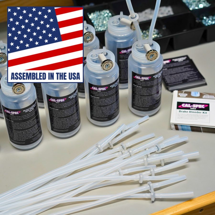 Cal-Spec brake bleeder kits being assembled in the USA